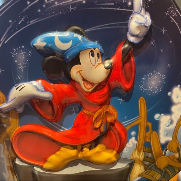 Disneyland Fantasia Mickey Mouse Metal Chocolate Tin Disneyworld - Picture 9 of 11